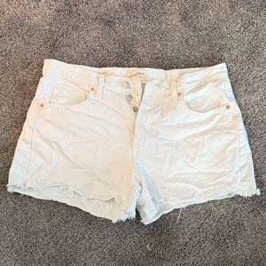Universal Thread White Jean Shorts for Women